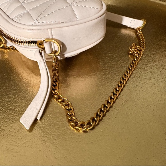 NWT Zara Quilted Cream Crossbody Shoulder Bag - Picture 3 of 11